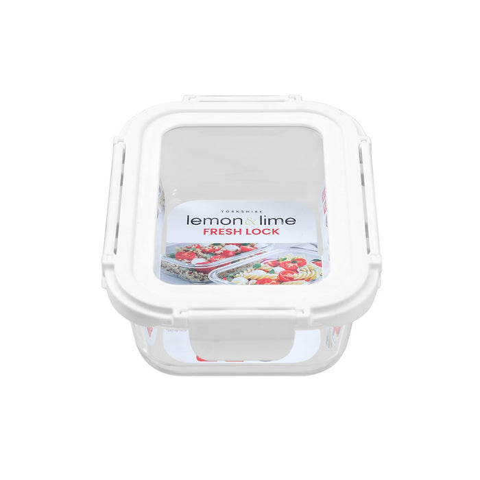 Lemon & Lime YORKSHIRE GLASS FRESH LOCK CONTAINER 650ML