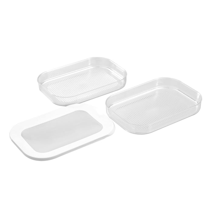 Lemon & Lime FRESH SEAL 2 SECTION FRIDGE FOOD STORER 2X750ML