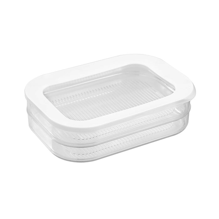 Lemon & Lime FRESH SEAL 2 SECTION FRIDGE FOOD STORER 2X750ML