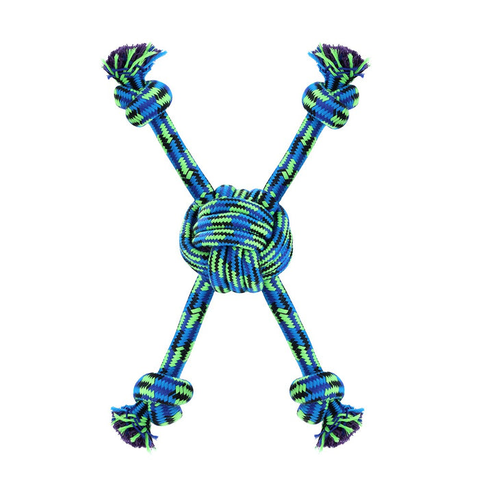 Paws & Claws TUG-OF-WAR ROPE PET TOY STYLES, 2 COLOURS 50X3CM 348G