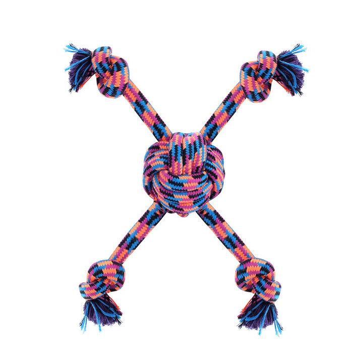 Paws & Claws TUG-OF-WAR ROPE PET TOY STYLES, 2 COLOURS 50X3CM 348G