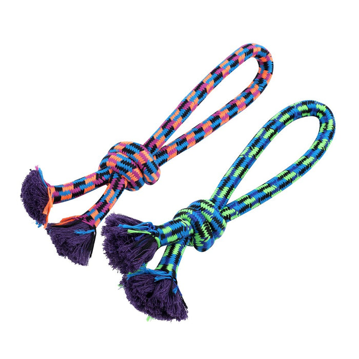 Paws & Claws TUG-OF-WAR ROPE PET TOY STYLES, 2 COLOURS 50X3CM 348G