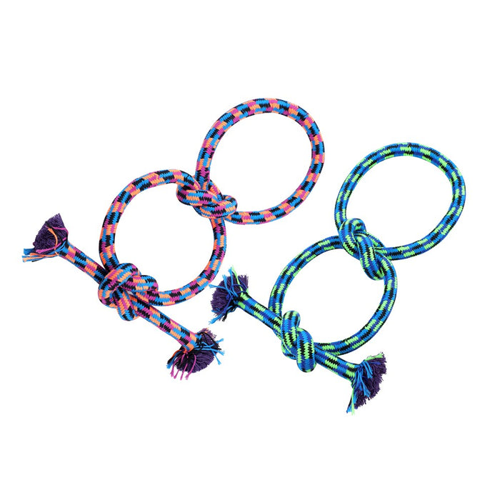 Paws & Claws TUG-OF-WAR ROPE PET TOY STYLES, 2 COLOURS 50X3CM 348G