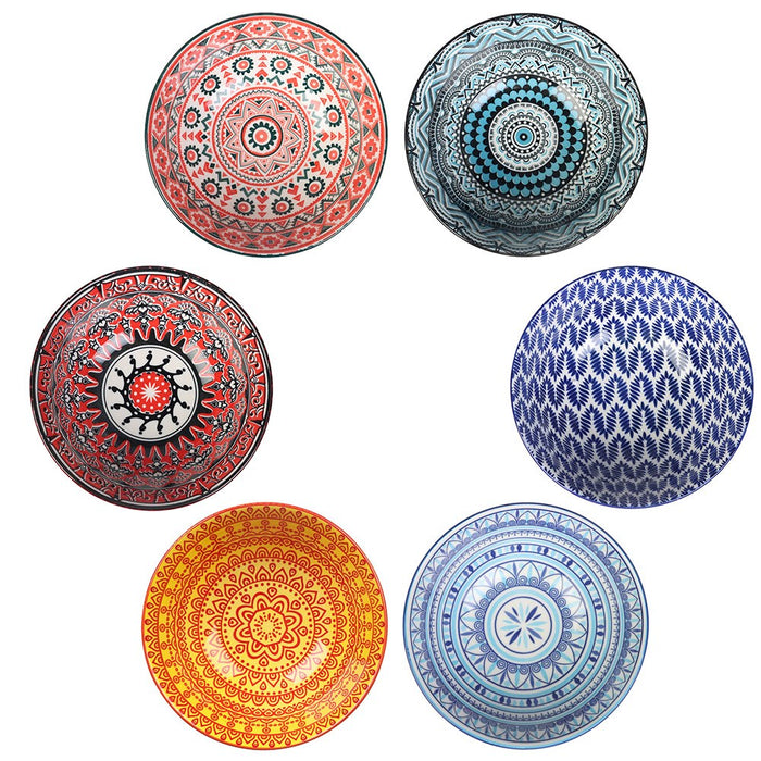 Lemon & Lime MOROCCAN DECO CERAMIC SERVING BOWL 18CM