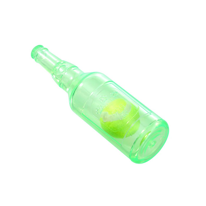 Paws & Claws TPR BOTTLE + TENNIS BALL SML 19.5X5.5CM COLOURS