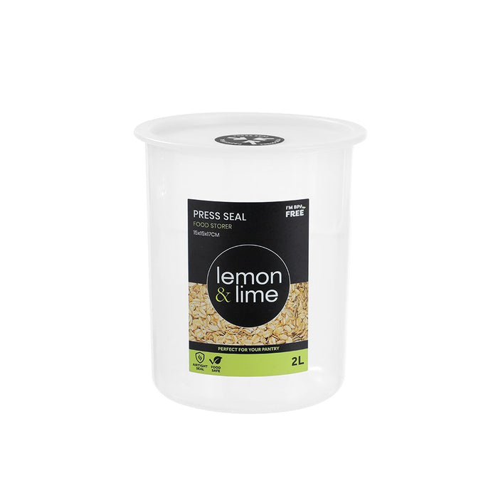 Lemon & Lime PRESS SEAL FOOD STORER 2L 15X15X17CM