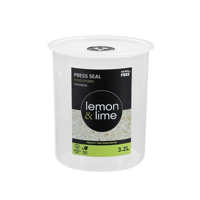 Lemon & Lime PRESS SEAL FOOD STORER 3.2L 17X17X19CM