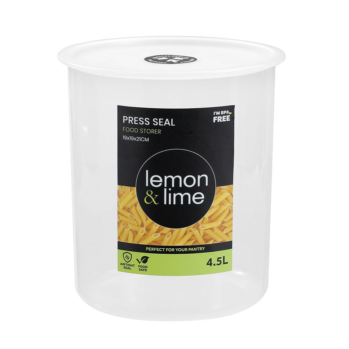 Lemon & Lime PRESS SEAL FOOD STORER 4.5L 19X19X21CM