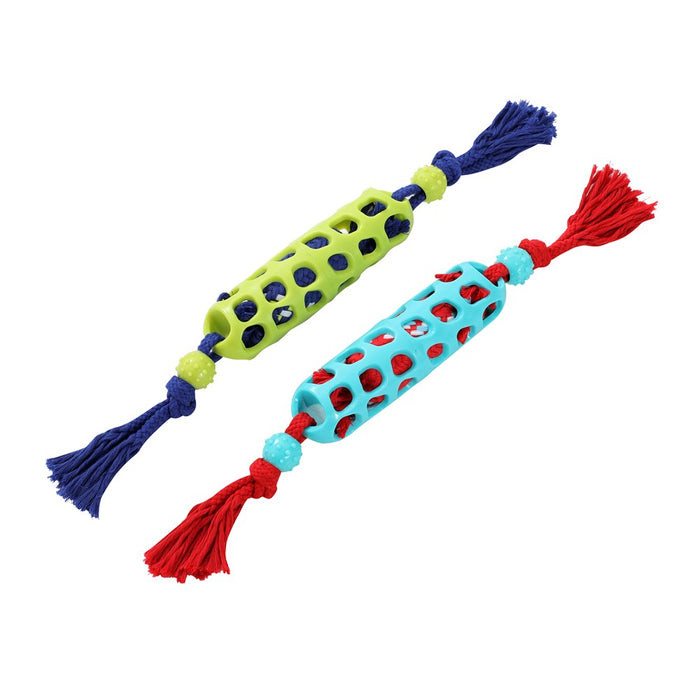 Paws & Claws SQUEAK & TUG BATON TPR & ROPE 45X5X5CM