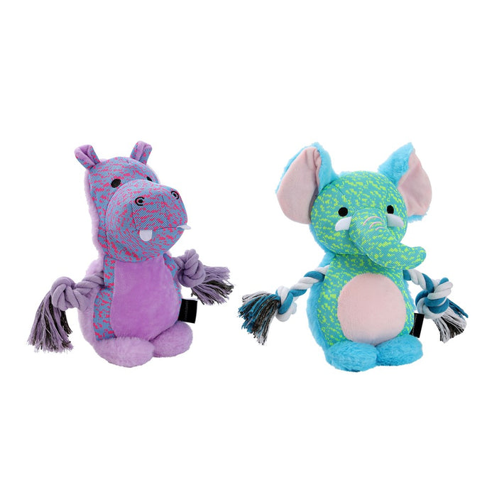 Paws & Claws ROPE BUDDY FLY-KNIT ANIMALS 24X16X7CM