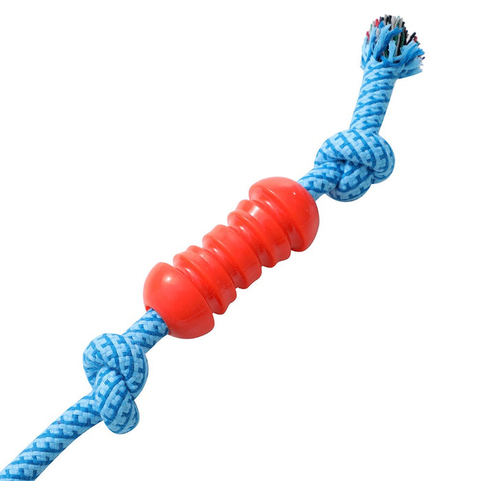 Paws & Claws TUG-O-MANIA RUBBER ROPE & BATON TUGGER 37X15X1.7CM
