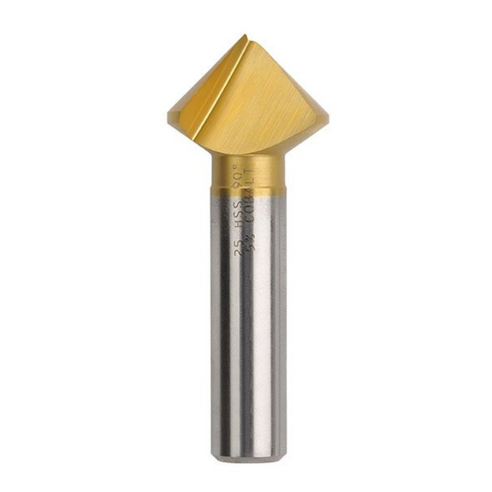 Bordo 20mm 90 Degree HSS Co5 TiN Coated Single Flute Countersink