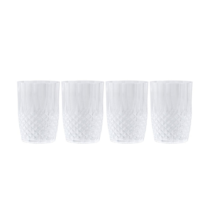 Lemon & Lime CRYSTAL DECO TUMBLER 4PK 400ML