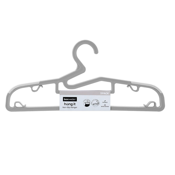 Boxsweden Space Saving Non-Slip Hanger 3Pk 39Cm