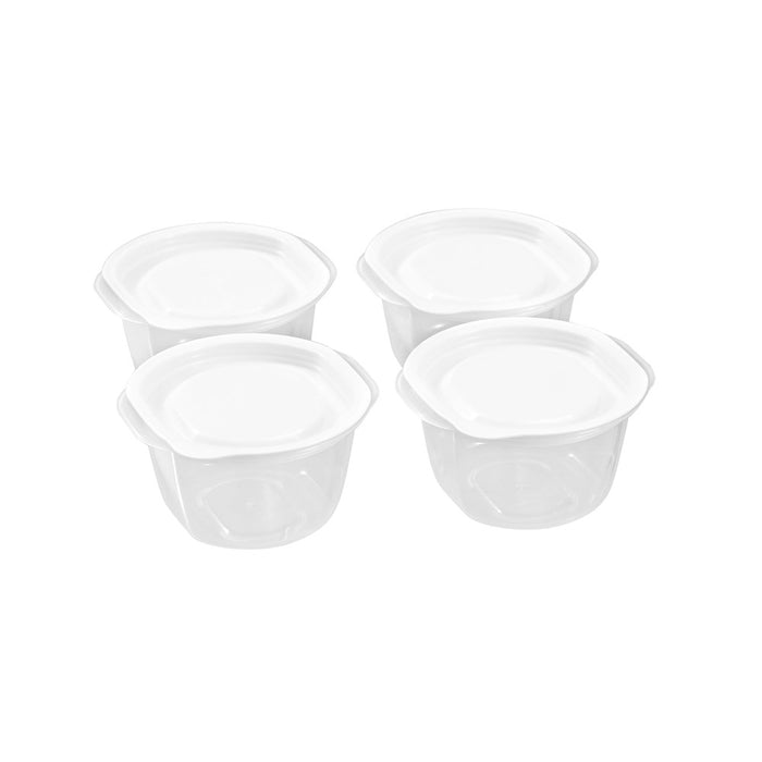 Lemon & Lime REUSABLE LUNCH CONTAINER ROUND 4PK 280ML