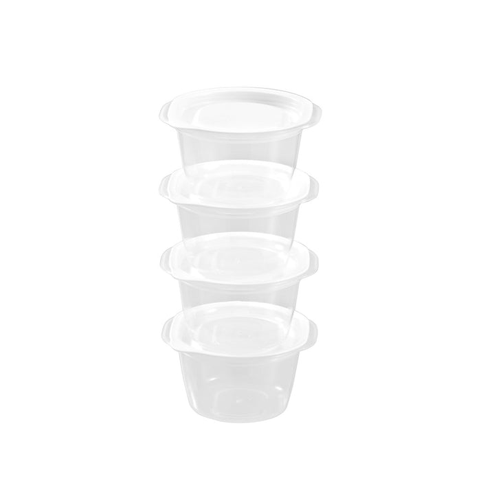 Lemon & Lime REUSABLE LUNCH CONTAINER ROUND 4PK 280ML