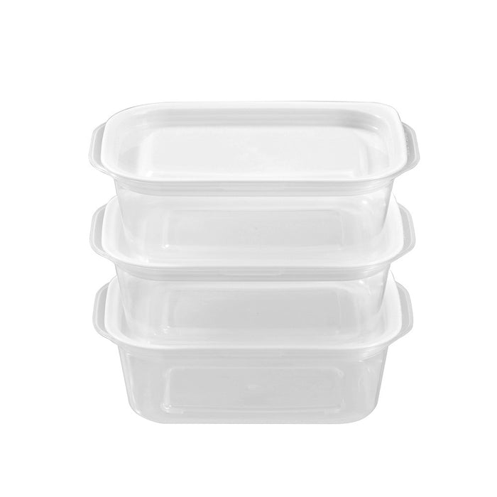 Lemon & Lime REUSABLE LUNCH CONTAINER RECT 3PK 400ML
