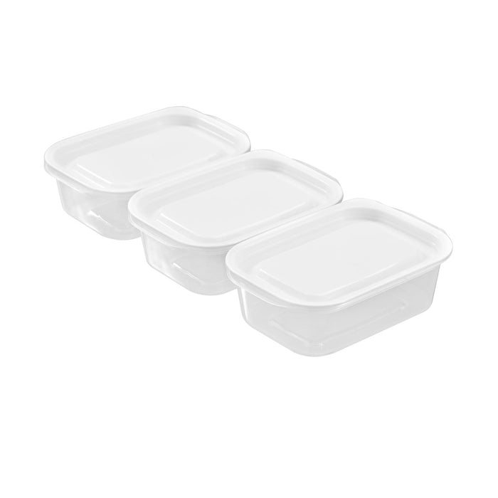 Lemon & Lime REUSABLE LUNCH CONTAINER RECT 3PK 400ML