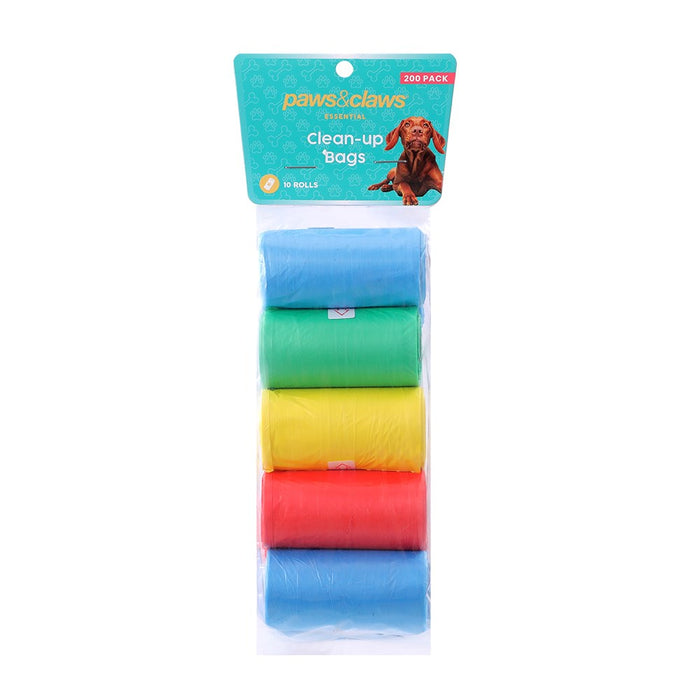 Paws & Claws DOGGY CLEAN UP BAGS 10 ROLLS / 200 BAGS 31.5X22CM