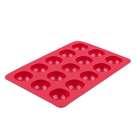 15 CUP SMALL DOME DESSERT MOULD 30MM DIA X 15MM DEEP RED