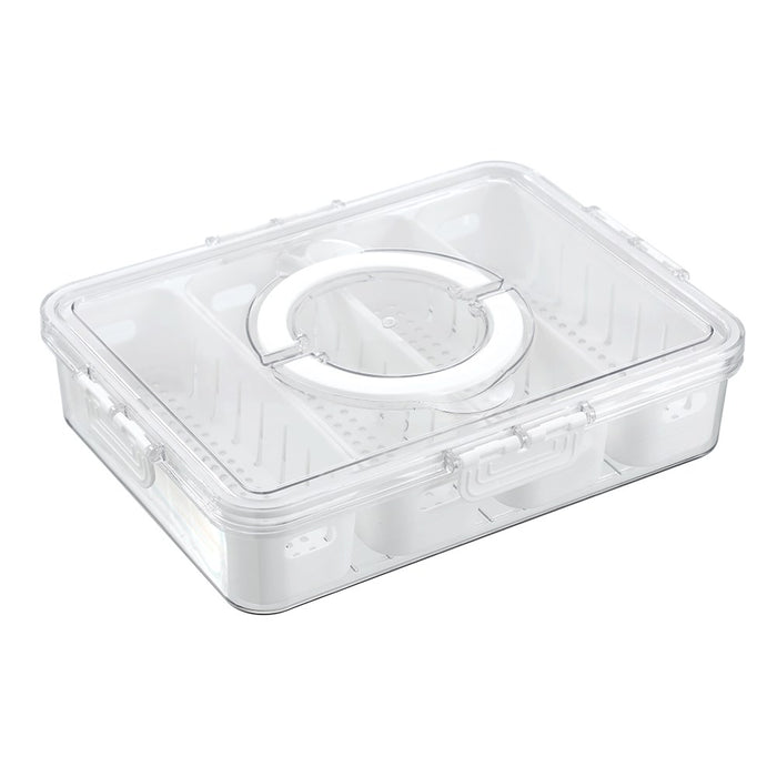 Lemon & Lime SNACKAL BOX 4 SECTION CONTAINER 31X24X6.5CM