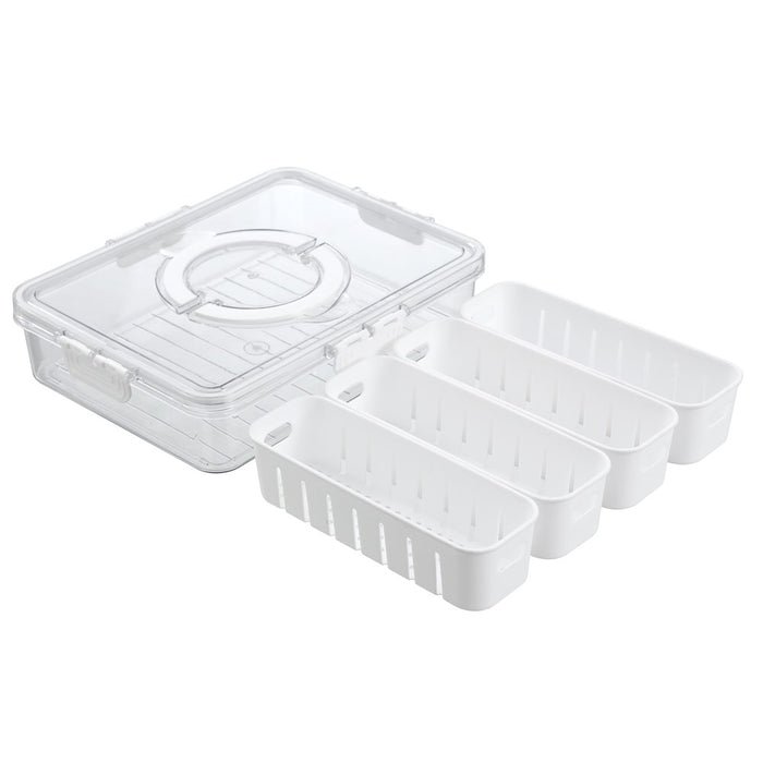 Lemon & Lime SNACKAL BOX 4 SECTION CONTAINER 31X24X6.5CM