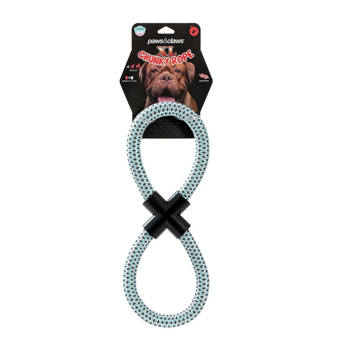 Paws & Claws XL CHUNKY ROPE TOYS 2 SHAPES / 3 COLS 38X14.5X2.5CM