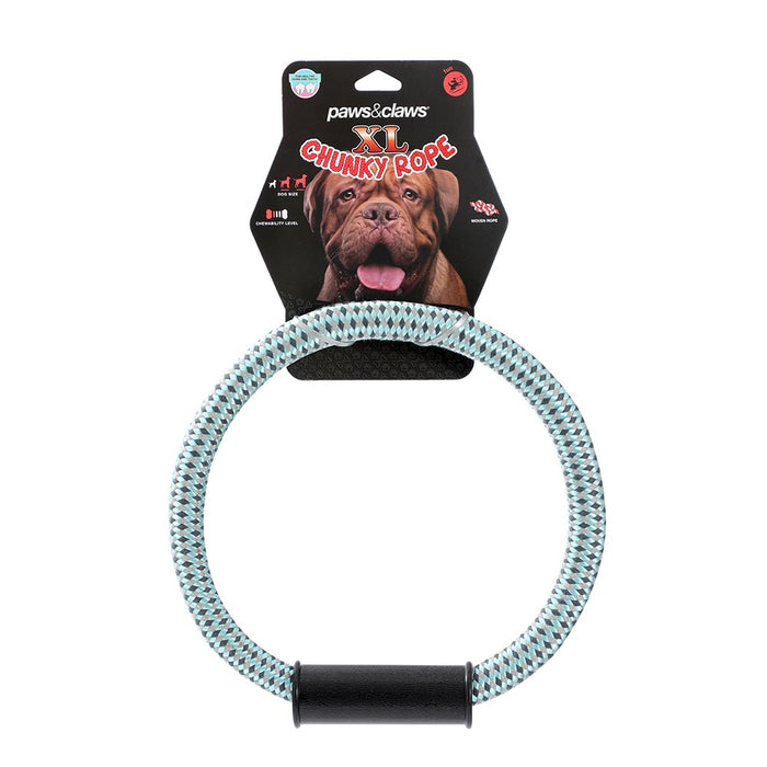 Paws & Claws XL CHUNKY ROPE TOYS 2 SHAPES / 3 COLS 38X14.5X2.5CM