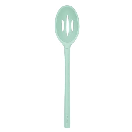 FLEX-CORE ALL SILICONE SLOTTED DEEP SPOON LIGHT AQUA