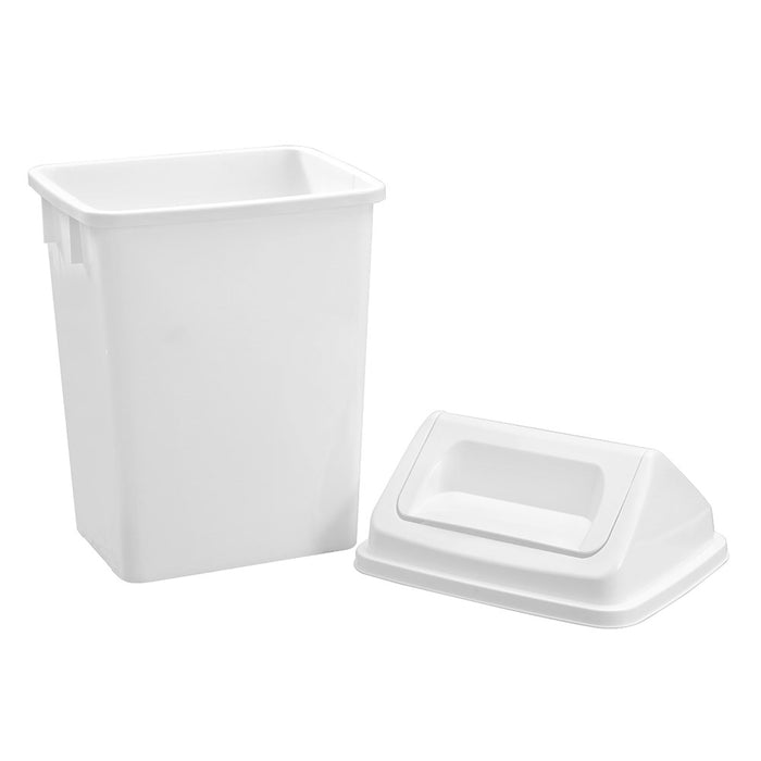 Boxsweden Indoor Swing Bin 20L 31X25.5X47.5Cm White
