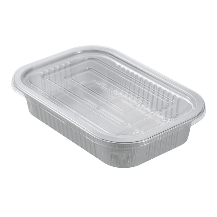 Lemon & Lime PREMIUM FOIL CONTAINER WITH CLEAR LIDS 4PK 22X15X4CM