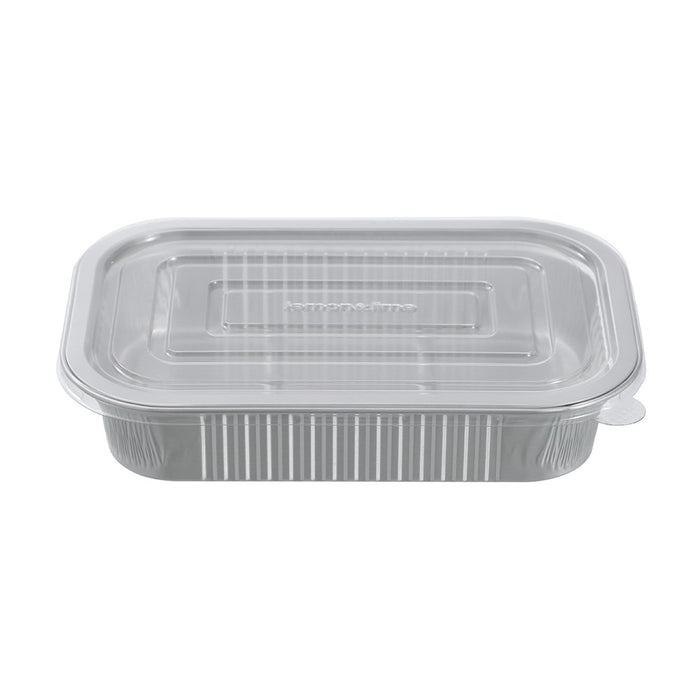 Lemon & Lime PREMIUM FOIL CONTAINER WITH CLEAR LIDS 4PK 22X15X4CM