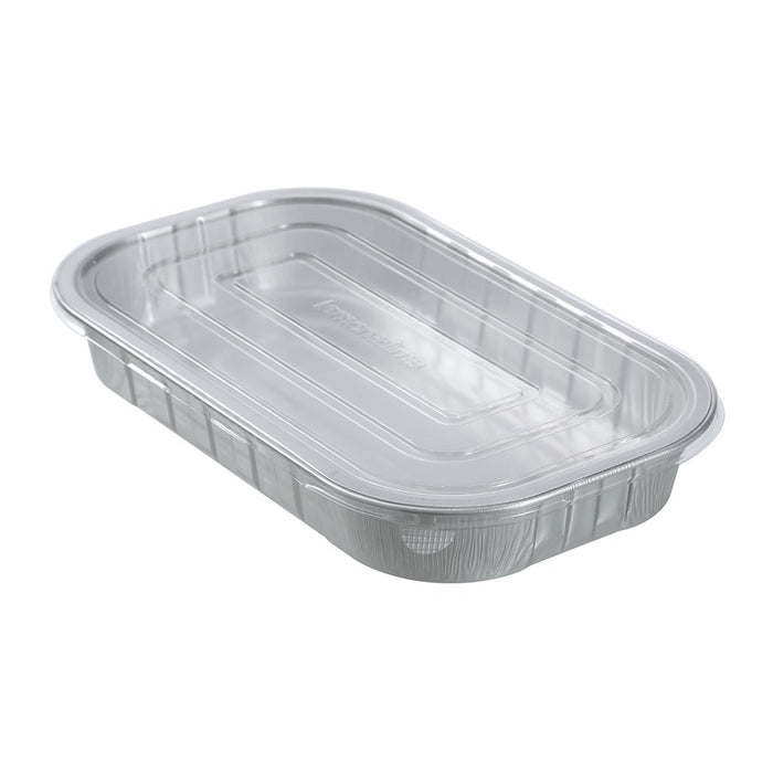 Lemon & Lime PREMIUM FOIL CONTAINER WITH CLEAR LIDS 3PK 31.5X19X4.5CM