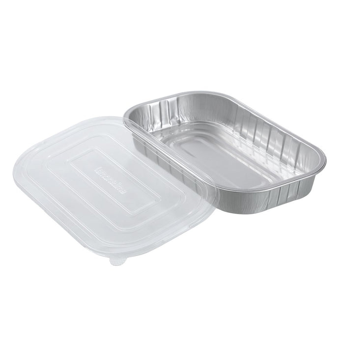 Lemon & Lime PREMIUM FOIL CONTAINER WITH CLEAR LIDS 3PK 31.5X19X4.5CM