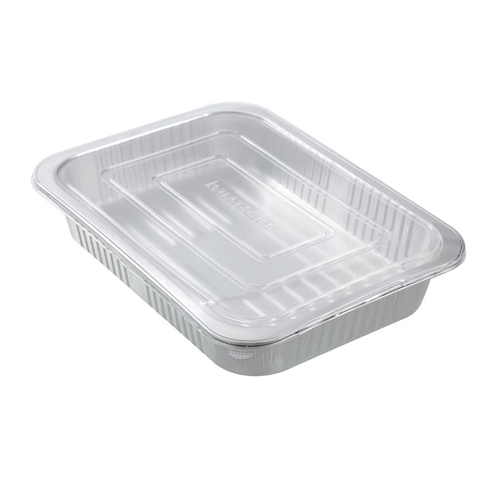 Lemon & Lime PREMIUM FOIL CONTAINER WITH CLEAR LIDS 2PK 37X27X6CM