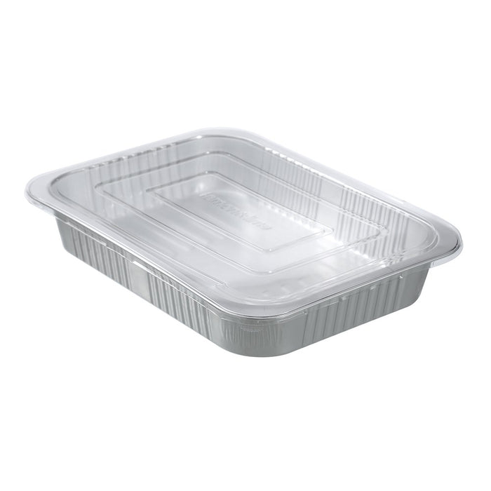 Lemon & Lime PREMIUM FOIL CONTAINER WITH CLEAR LIDS 2PK 37X27X6CM