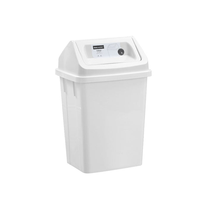 Boxsweden Indoor Swing Bin 10L 24X20X37.5Cm White