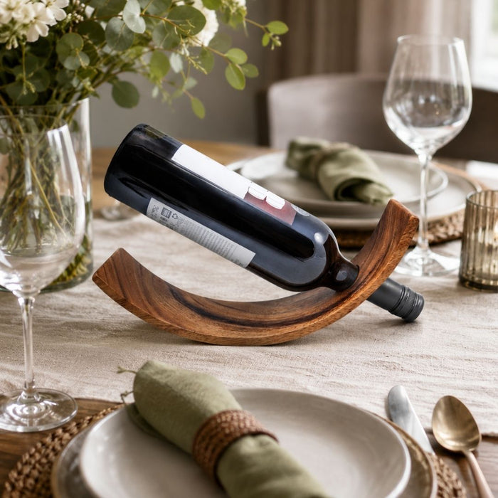 2 set Acacia Wine Bottle Holder