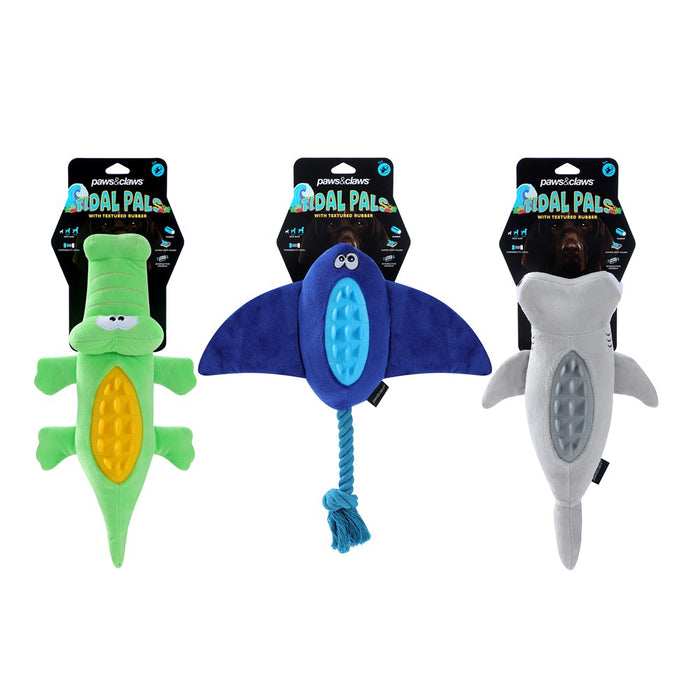 Paws & Claws TIDAL PALS SEA PLUSH WITH TPR 35X21X8CM