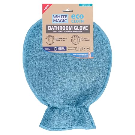 Eco Cloth Bathroom Glove - Sea Blue