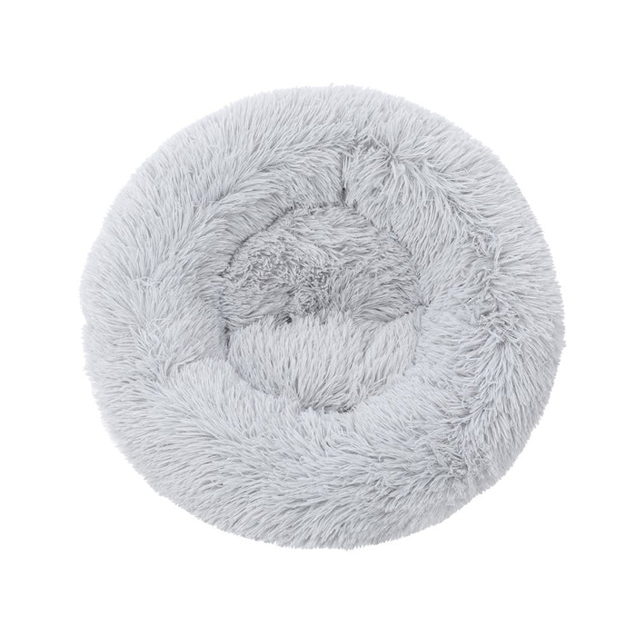 Paws & Claws ROUND BED SMALL 50X50X15CM LIGHT GREY & BROWN