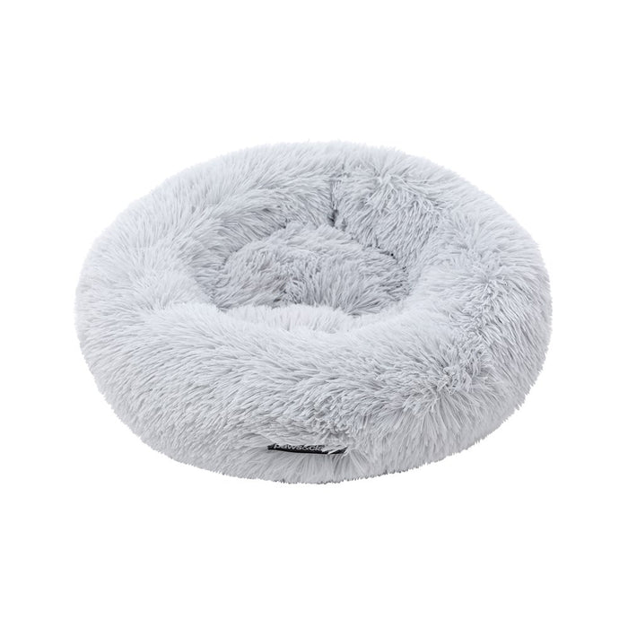 Paws & Claws ROUND BED SMALL 50X50X15CM LIGHT GREY & BROWN