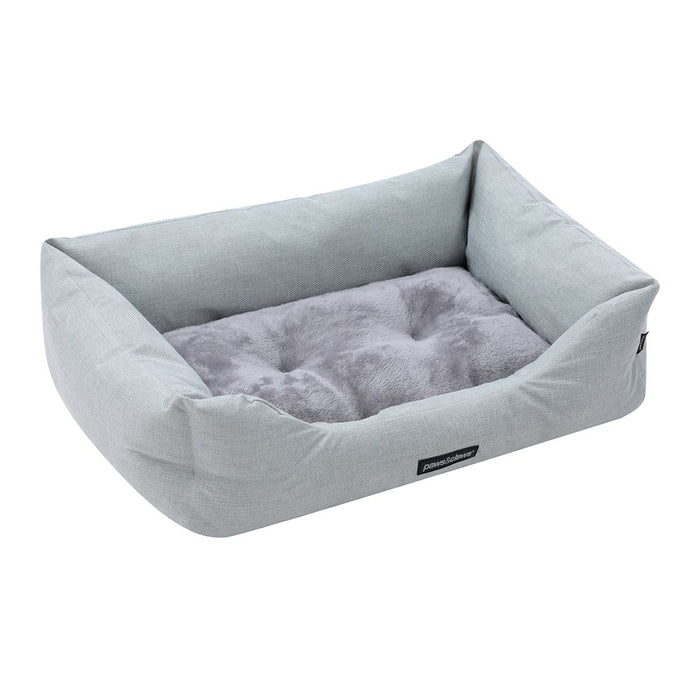 Paws & Claws WALLED PET BED MEDIUM 70X50X21CM LIGHT GREY