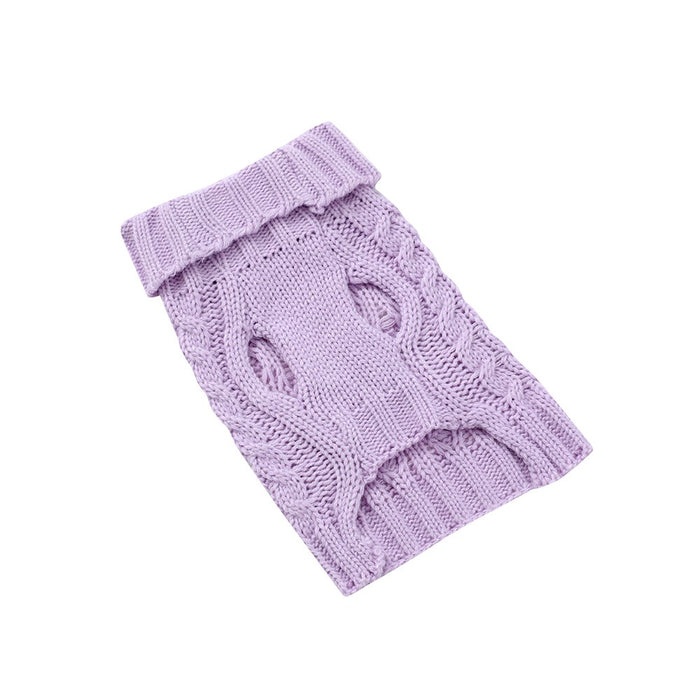 Paws & Claws CABLE KNIT JUMPER 30CM 4 ASST COLOURS