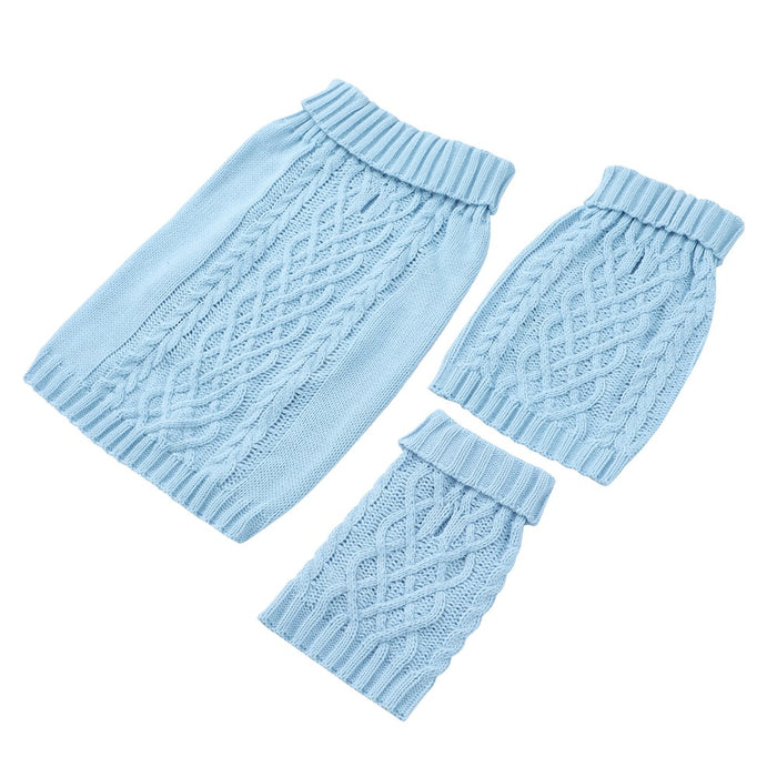 Paws & Claws CABLE KNIT JUMPER 40CM 4 ASST COLOURS