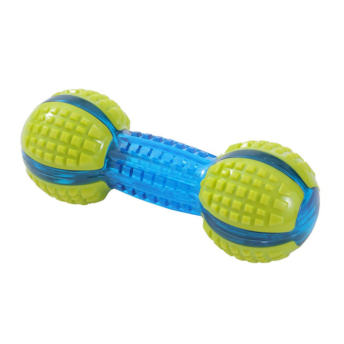 Paws & Claws GEO SQUEAK + CHEW TPR TOYS BALL 7.5CM / RING 12.5X4.5CM / BATON 15X5CM