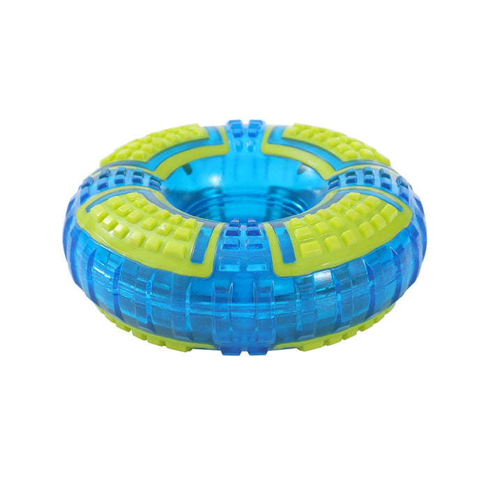 Paws & Claws GEO SQUEAK + CHEW TPR TOYS BALL 7.5CM / RING 12.5X4.5CM / BATON 15X5CM