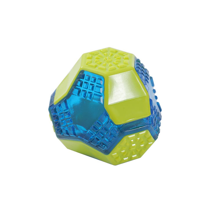 Paws & Claws GEO SQUEAK + CHEW TPR TOYS BALL 7.5CM / RING 12.5X4.5CM / BATON 15X5CM