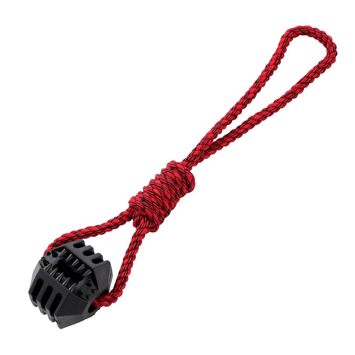 Paws & Claws CHOMP N TUG GEO TPR + ROPE TUGGERS  45X10X5CM