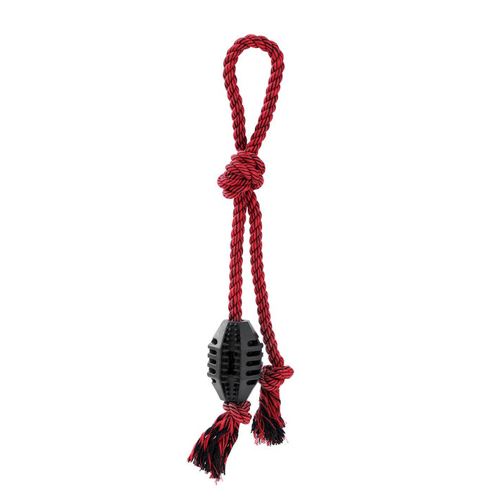 Paws & Claws CHOMP N TUG GEO TPR + ROPE TUGGERS  45X10X5CM